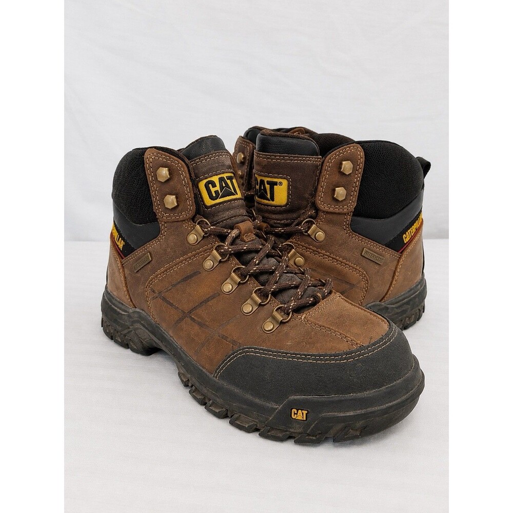 CAT Caterpillar P74128 Men’s 9 Waterproof EH Leather Work Boots ASTM F2892-18